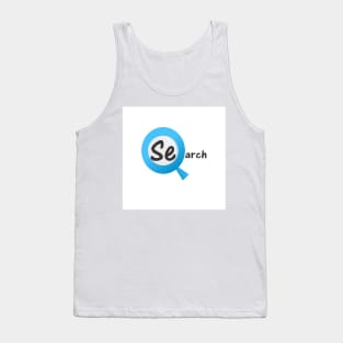 Search with a magnifying glass Tank Top